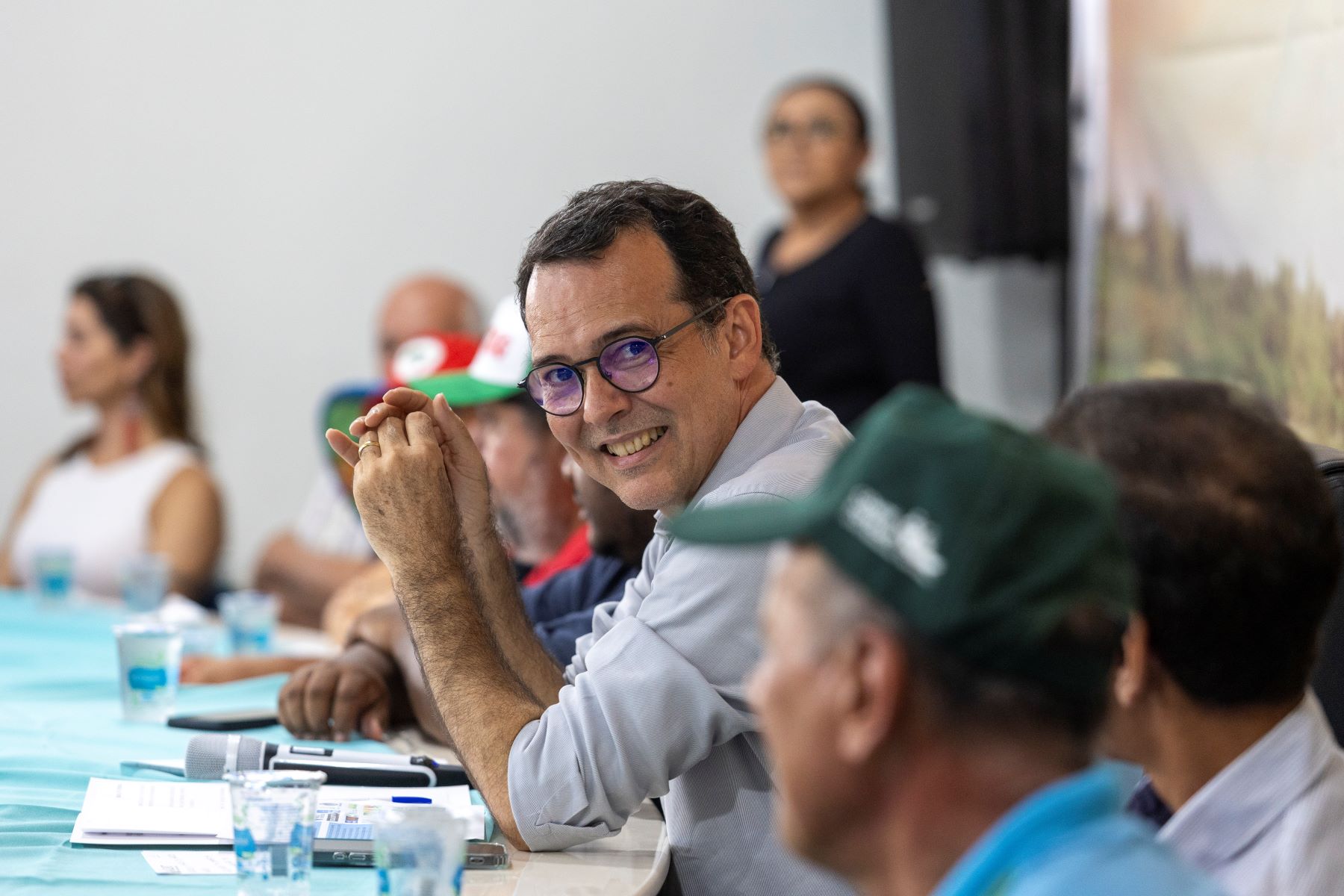 Lúdio Cabral em audiência do Dia do Rio Paraguai